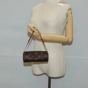 LOUIS VUITTON Monogram Papillon Pouch LV Auth